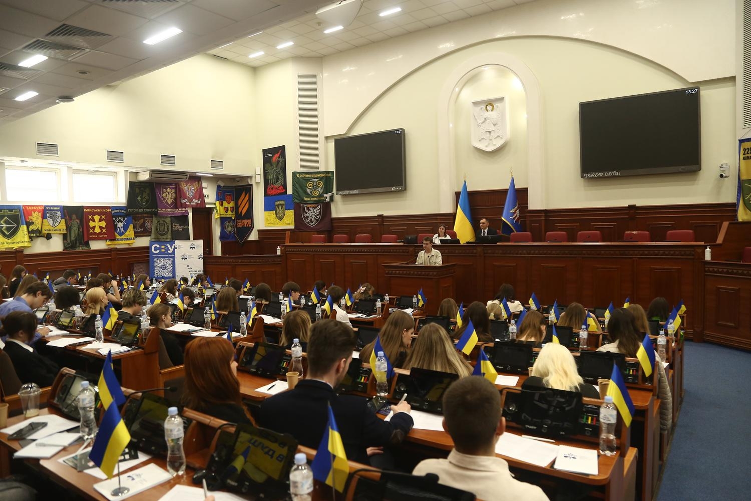 Євроінтеграційні вихідні: голова Ради молодих вчених  і представниця студентського самоврядування ННІПП відвідали Київську міську раду