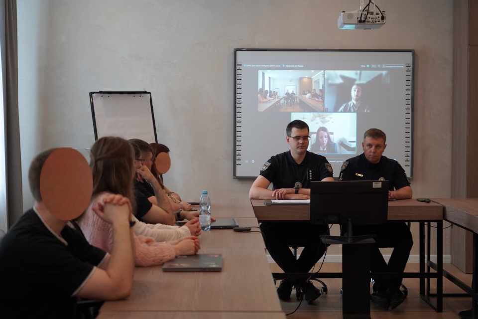 У НАВС відбувся мультиплікаційний курс з OSINT у межах проєкту TOPCOP