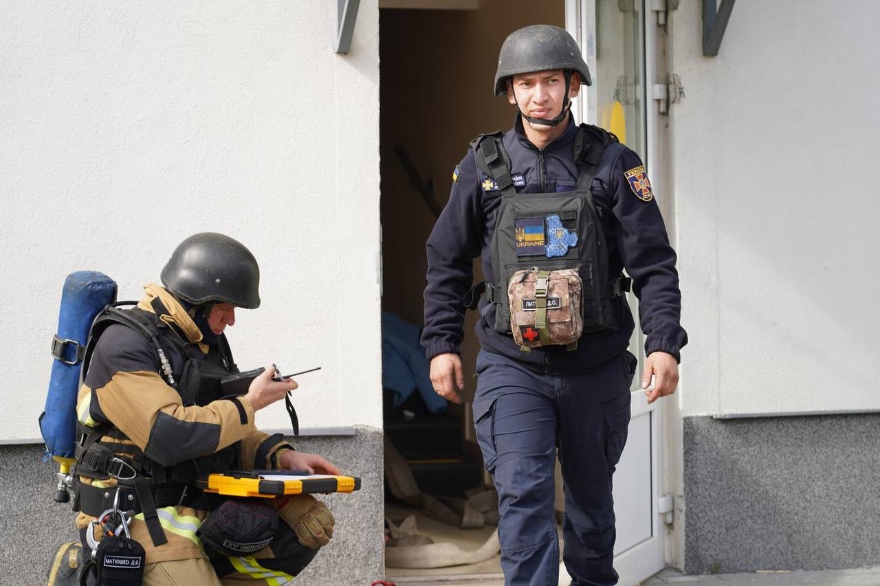 У НАВС спільно з ДСНС відпрацьовували захист під час обстрілів