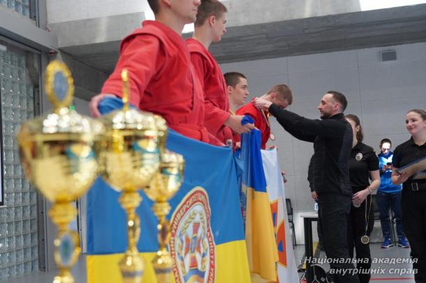 Чемпіонат із боротьби самбо серед курсантів проведено на базі Національної академії внутрішніх справ