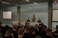 Досвід війни та виклики служби: командир штурмової бригади «Лють» провів лекцію для курсантів НАВС Фото
