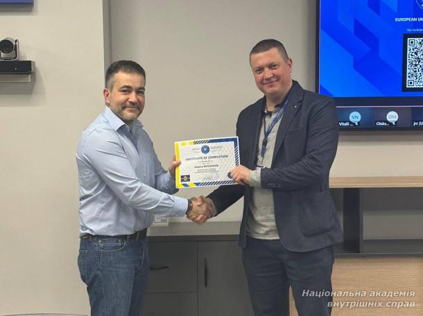 Представник НАВС взяв участь у тренінгу КМЄС «Методи розслідування Dark Web»