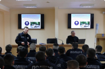 Бінарна лекція з питань адміністративних правопорушень на транспорті для курсантів НАВС Фото