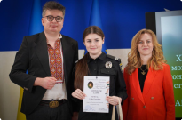 Вітаємо переможницю у четвертому етапі ХV Міжнародного мовно-літературного конкурсу імені Тараса Шевченка! Фото
