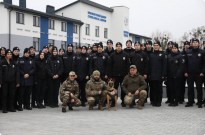 Вивчення криміналістики курсантами НАВС на базі Кінологічного центру ГУНП в Київській області Фото