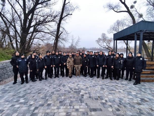 Вивчення криміналістики курсантами НАВС на базі Кінологічного центру ГУНП в Київській області