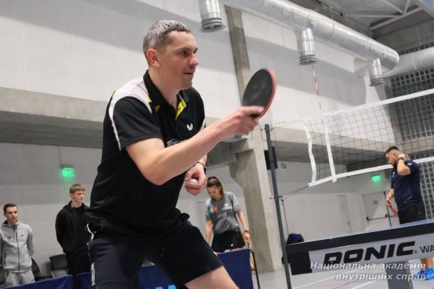 Відкрите тренування з настільного тенісу в Національній академії внутрішніх справ