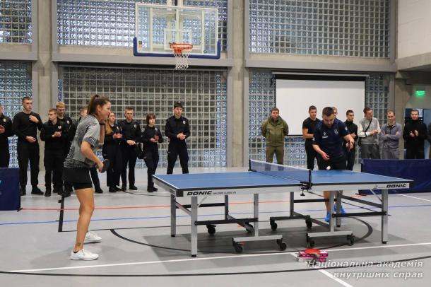 Відкрите тренування з настільного тенісу в Національній академії внутрішніх справ