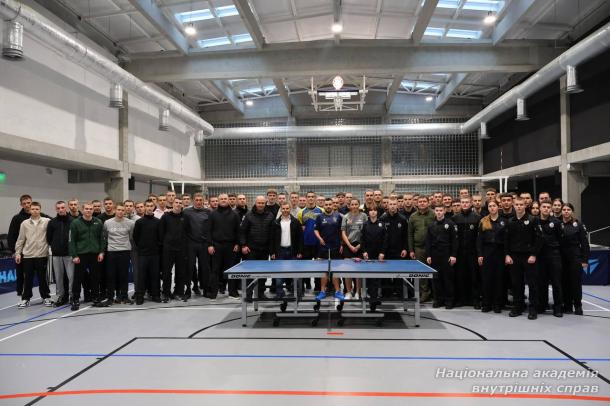 Відкрите тренування з настільного тенісу в Національній академії внутрішніх справ