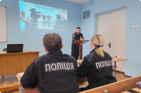 Бінарне заняття з прав людини й тактики затримання для майбутніх інспекторів освітньої безпеки Фото