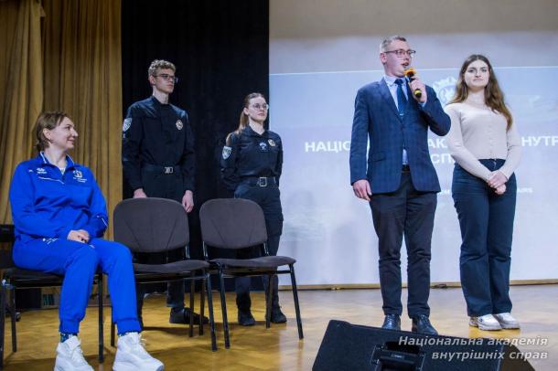 Представники НАВС  провели профорієнтаційну зустріч із ліцеїстами спільно з ФСТ «Динамо» України