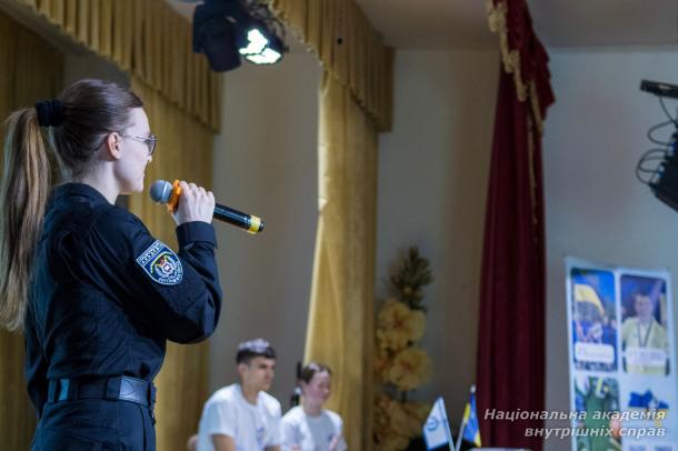 Представники НАВС  провели профорієнтаційну зустріч із ліцеїстами спільно з ФСТ «Динамо» України