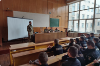 Служити Закону, вшановувати Героїв: у навчально-науковому експертно-криміналістичному інституті НАВС відбулася зустріч курсантів з ветеранамиС Фото