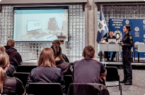 Курсантів НАВС ознайомили з можливостями Інформаційного порталу Національної поліції України Фото