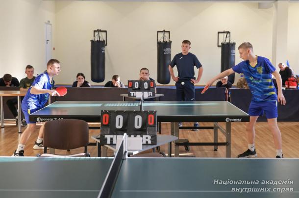 Збірна НАВС — чемпіони з настільного тенісу серед ЗВО системи МВС України