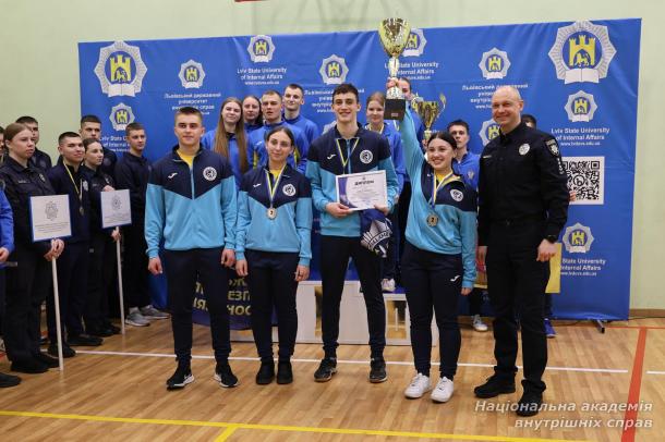 Збірна НАВС — чемпіони з настільного тенісу серед ЗВО системи МВС України