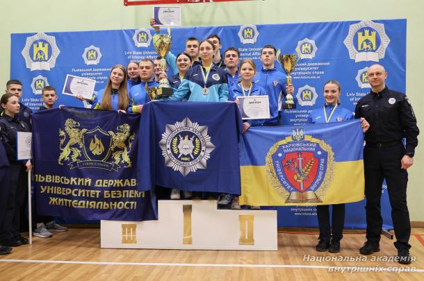 Збірна НАВС — чемпіони з настільного тенісу серед ЗВО системи МВС України