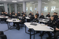 Від огляду місця події до сучасних викликів війни: заступник Голови НПУ Андрій Нєбитов провів лекцію для курсантів НАВС Фото