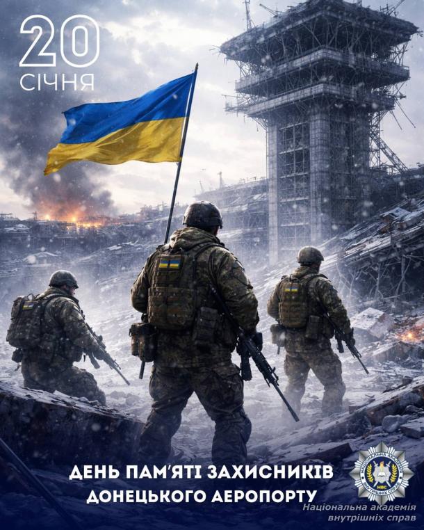 Сьогодні ми вшановуємо День пам’яті захисників Донецького аеропорту — кіборгів