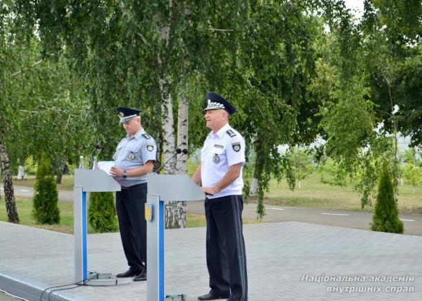 Оголошення наказу про зарахування курсантів 1-го курсу денної форми навчання