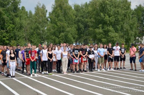 Оголошення наказу про зарахування курсантів 1-го курсу денної форми навчання