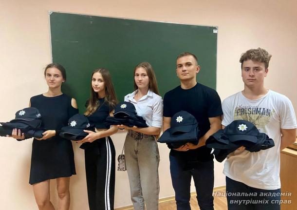 Оголошення наказу про зарахування курсантів 1-го курсу денної форми навчання