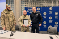 Національну академію внутрішніх справ відвідали військовослужбовці окремої Президентської бригади імені гетьмана Богдана Хмельницького Фото