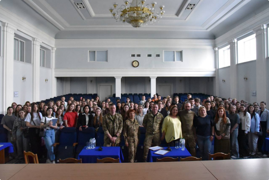 Зустріч, що змінює свідомість: студенти НАВС поспілкувалися з ветеранами війни
