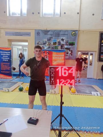 Курсанти НАВС призери чемпіонату України серед студентів ЗВО з гирьового спорту