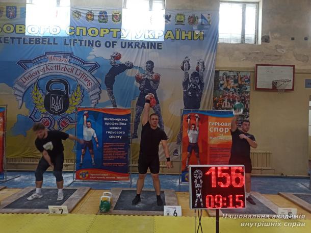 Курсанти НАВС призери чемпіонату України серед студентів ЗВО з гирьового спорту