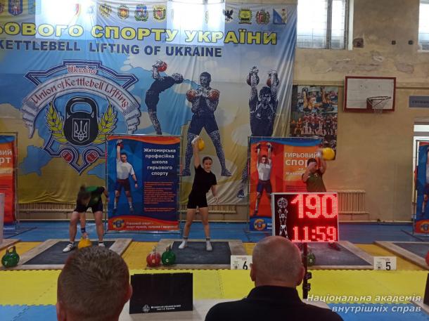 Курсанти НАВС призери чемпіонату України серед студентів ЗВО з гирьового спорту