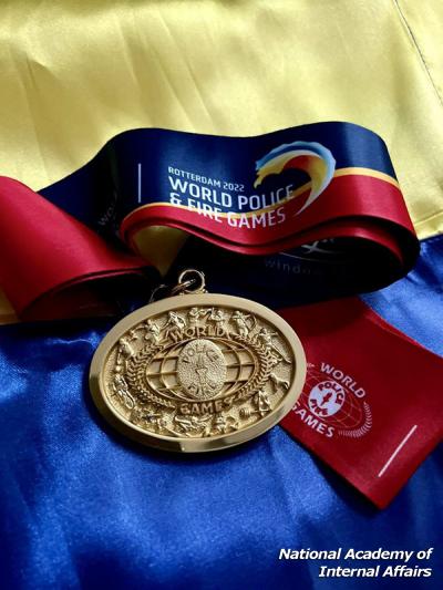 A representative of the National Academy of Internal Affairs has become a world champion in open water competitions