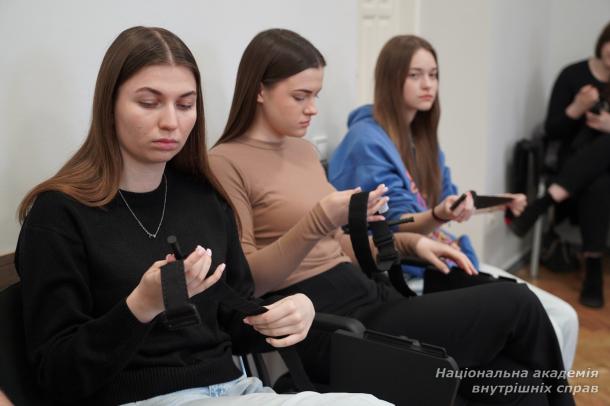 Відпрацювання протоколу M.A.R.C.H.: у НАВС провели бінарне заняття з домедичної підготовки