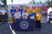 30 серпня НАВС долучилася до Всеукраїнського патріотичного забігу «Шаную воїнів, біжу за Героїв України». Фото